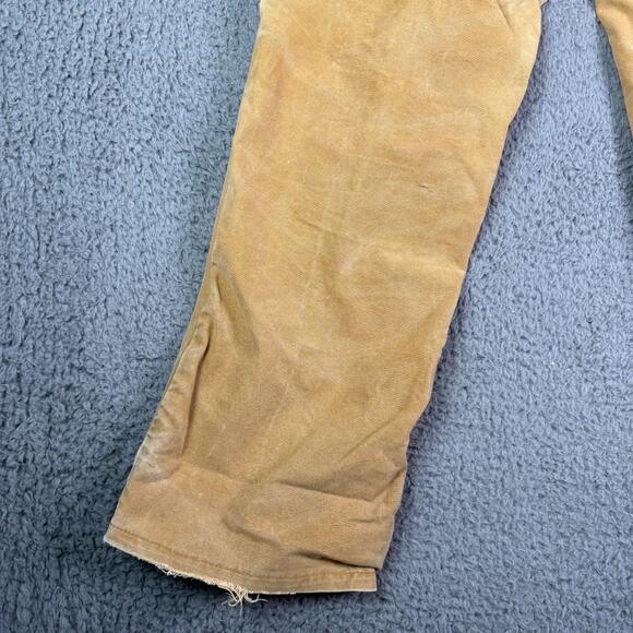 Vintage Red Head Bone Dry Pants Mens 32x32 Canvas Workwear Distressed USA 90s - Picture 7 of 13